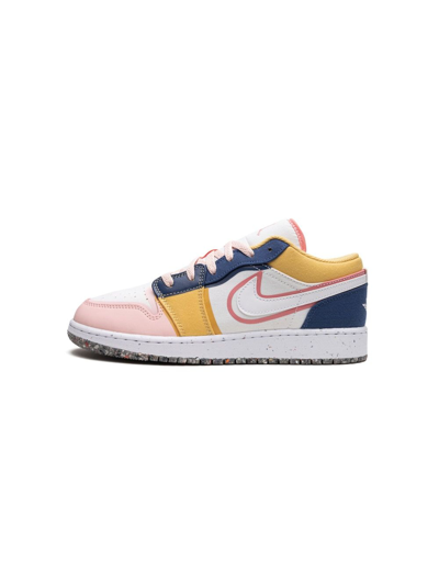 Shop Jordan Air  1 Low Se "multicolor Canvas" Sneakers In White