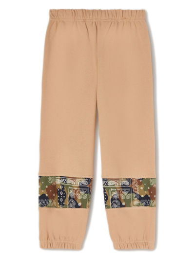 Shop Palm Angels Camouflage-print Cotton Track Pants In Neutrals