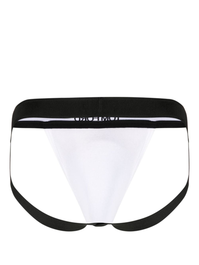 Shop Tom Ford Logo-waistband Briefs In White