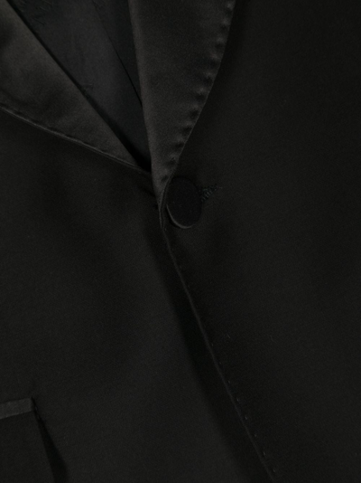 Monnalisa Shawl-lapels Single-breasted Blazer In Black