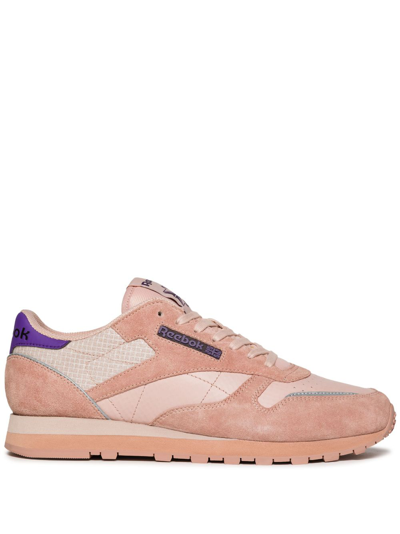 Shop Reebok Special Items Classic Leather Panelled Sneakers In Pink