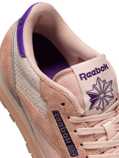 Shop Reebok Special Items Classic Leather Panelled Sneakers In Pink