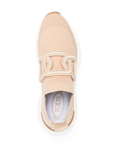 Tod's Sport Run Low-top Sneakers In Neutrals