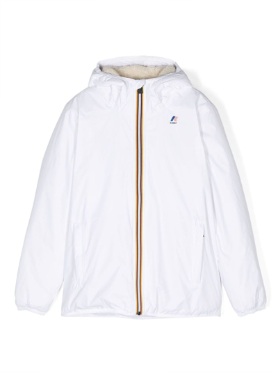 K-way Le Vrai 3.0 Claude Hooded Jacket In Neutrals
