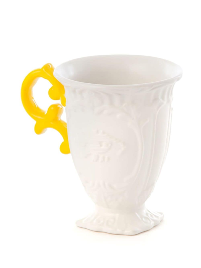 Shop Seletti I-wares Porcelain Mug (set Of Two) In White