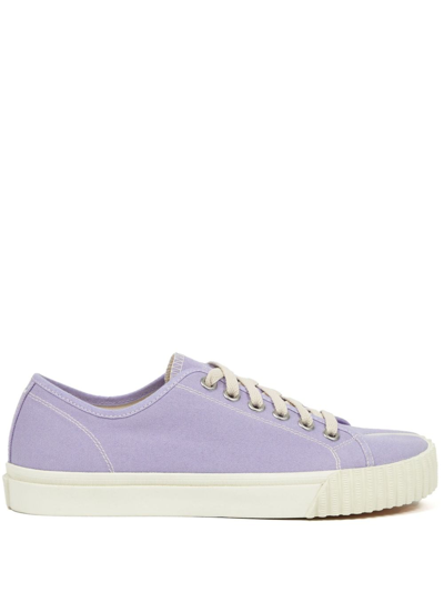 Shop Maison Margiela Tabi Low-top Sneakers In Purple