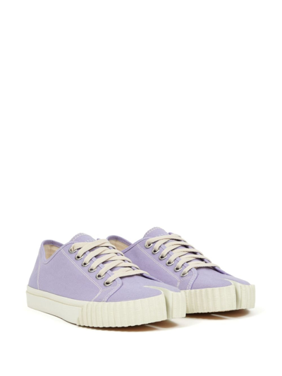 Shop Maison Margiela Tabi Low-top Sneakers In Purple