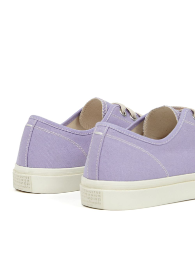 Shop Maison Margiela Tabi Low-top Sneakers In Purple