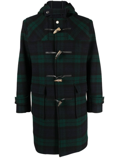 Shop Mackintosh Weir Wool Duffle Coat In Black