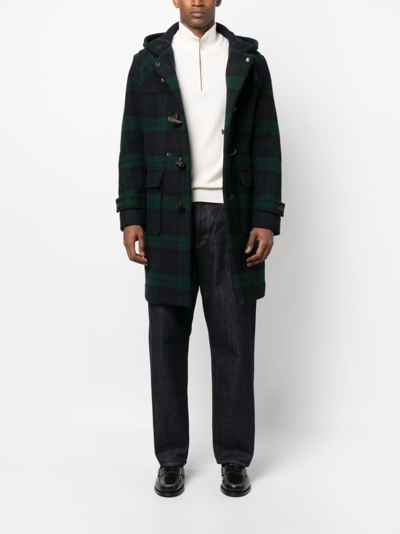 Mackintosh Weir Wool Duffle Coat In Black