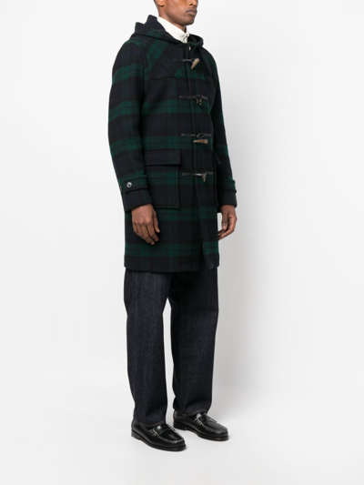 Shop Mackintosh Weir Wool Duffle Coat In Black