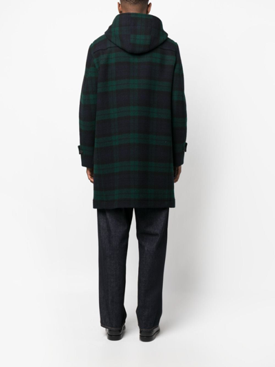 Shop Mackintosh Weir Wool Duffle Coat In Black