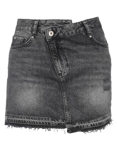 Shop Fracomina Woman Mini Skirt Black Size 28 Cotton