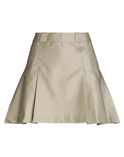 Shop Dickies Elizaville Skirt W Woman Mini Skirt Beige Size L Polyester, Cotton