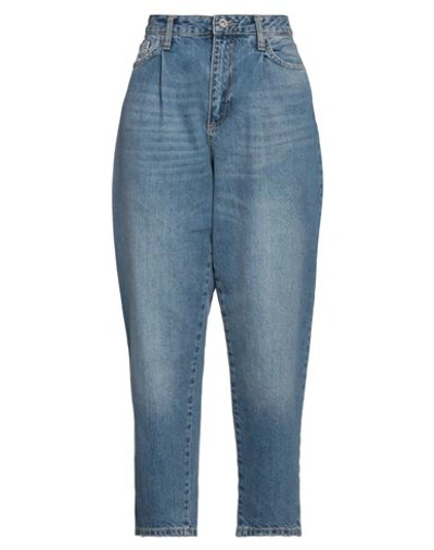 Shop Fracomina Woman Jeans Blue Size 27 Cotton