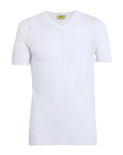 Shop Hemmond Man Sweater White Size Xxl Linen, Polyamide