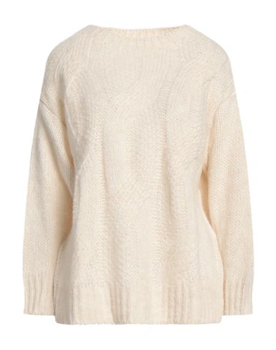 Shop Caractere Caractère Woman Sweater Ivory Size 2 Acrylic, Polyamide, Wool, Viscose In White