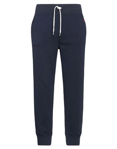 Polo Ralph Lauren Relaxed Fit Trousers With Drawstring Waist And Tapered Leg In Navy Blue