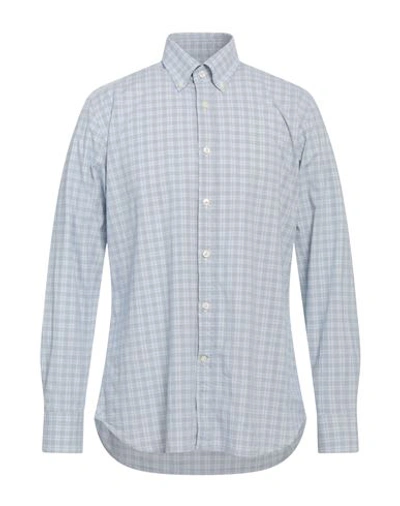Shop Caliban 820 Man Shirt Pastel Blue Size 15 ½ Cotton