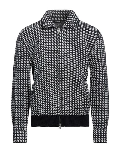 +39 Masq Man Cardigan Black Size 40 Wool, Polyamide In Black