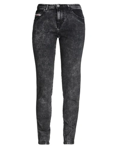 Diesel 2015 Babhila 0enan Skinny Jeans Woman Jeans Black Size 29w-32l Cotton, Elastane In Black
