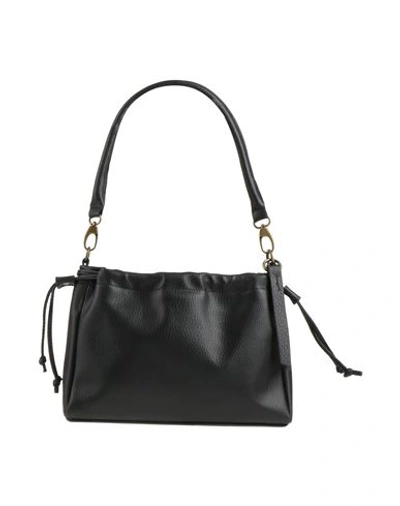 Shop Corsia Woman Shoulder Bag Black Size - Soft Leather