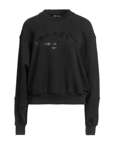 Shop 4giveness Woman Sweatshirt Black Size S Cotton