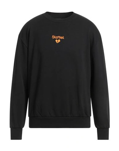 Self Made By Gianfranco Villegas Man Sweatshirt Black Size Xxl Cotton In Black