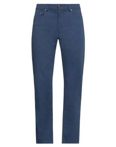 Shop Digel Man Pants Blue Size 33w-32l Cotton, Elastane