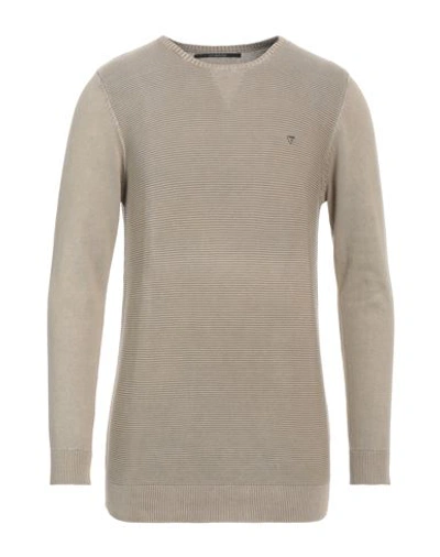Fifty Four Man Sweater Sand Size L Cotton In Beige
