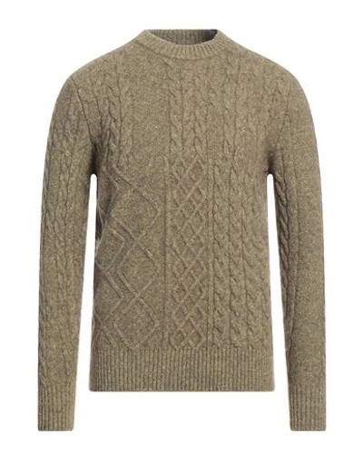 Shop +39 Masq Man Sweater Sage Green Size 40 Cotton, Polyamide, Alpaca Wool, Wool
