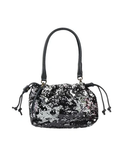 Shop Corsia Woman Handbag Black Size - Textile Fibers, Soft Leather