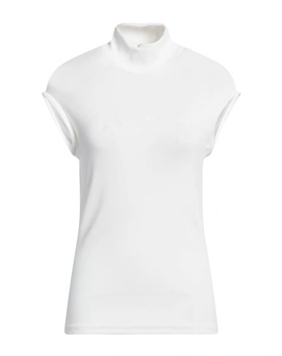 Shop Vtmnts Man T-shirt White Size Xl Viscose, Elastane