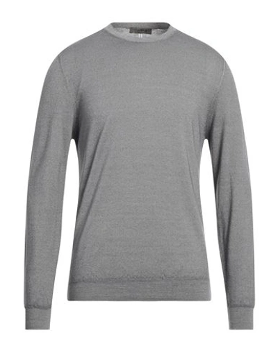 Shop +39 Masq Man Sweater Grey Size 38 Merino Wool