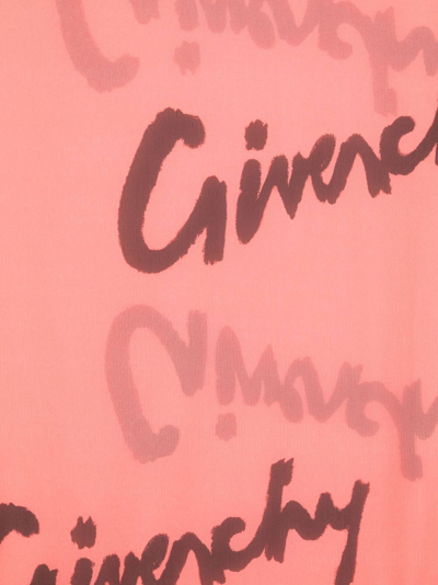 Givenchy Logo-print Silk Scarf In Pink