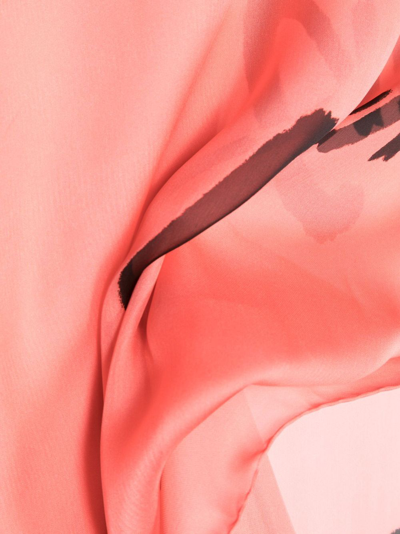 Shop Givenchy Logo-print Silk Scarf In Pink