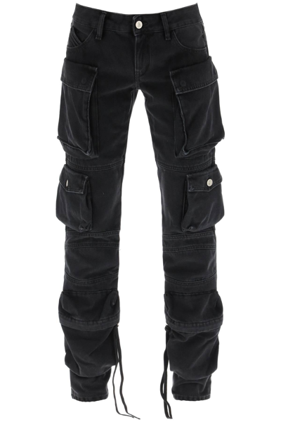 Shop Attico 'essie' Skinny Jeans With Cargo Pockets