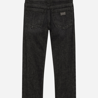 Shop Dolce & Gabbana 5-pocket Stretch Denim Jeans In Multicolor