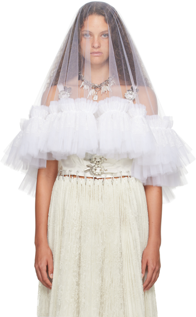 Shop Chopova Lowena Ssense Exclusive White Wedding Veil