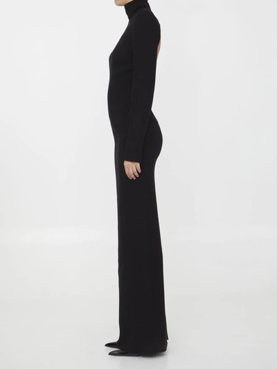 Shop Monot Cut-out Long Dress In Black