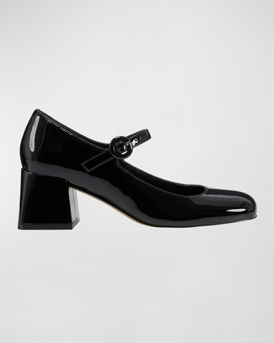 Shop Marc Fisher Ltd Nessily Patent Mary Jane Pumps In Black