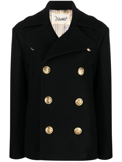 Shop Dsquared2 Coat In Black