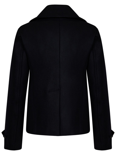Dsquared2 Double-breasted Buttoned Jacket In Black