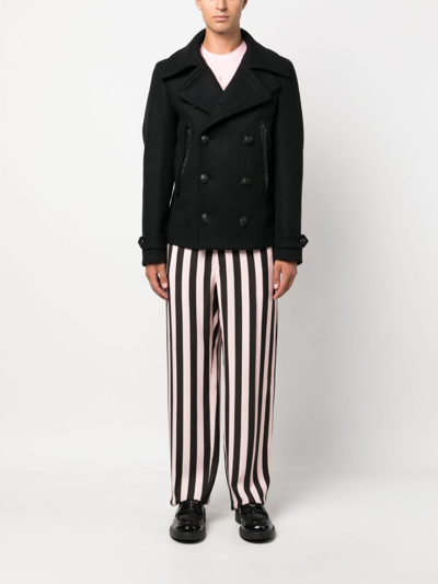 Dsquared2 Double-breasted Buttoned Jacket In Black