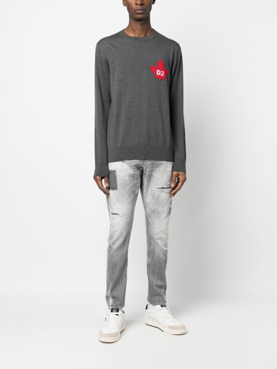 Shop Dsquared2 Sweater In Grey