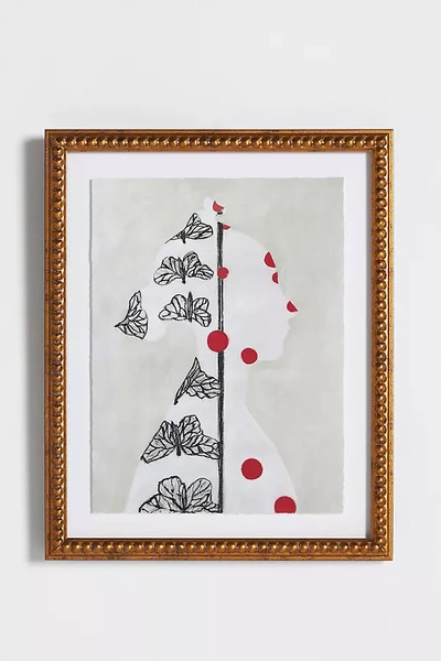 Artfully Walls Red Dots And Butterflies Wall Art In Red
