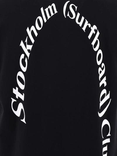 Shop Stockholm Surfboard Club "alko" T-shirt In Black