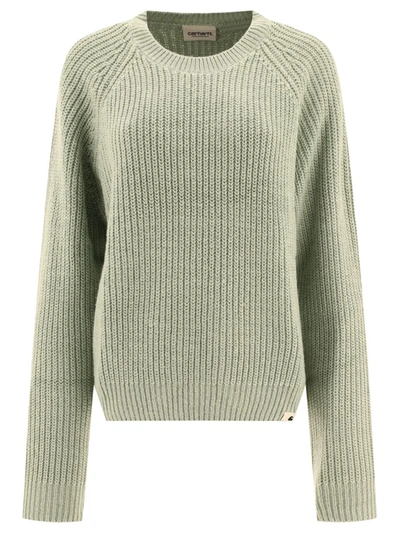 Shop Carhartt Wip "emma" Sweater In Green