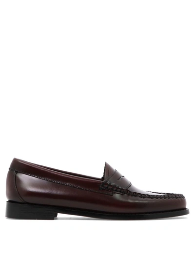 Shop Gh Bass "penny" Loafers In Bordeaux