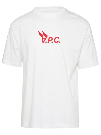 Shop Apc A.p.c. Cashmere White Cotton T-shirt